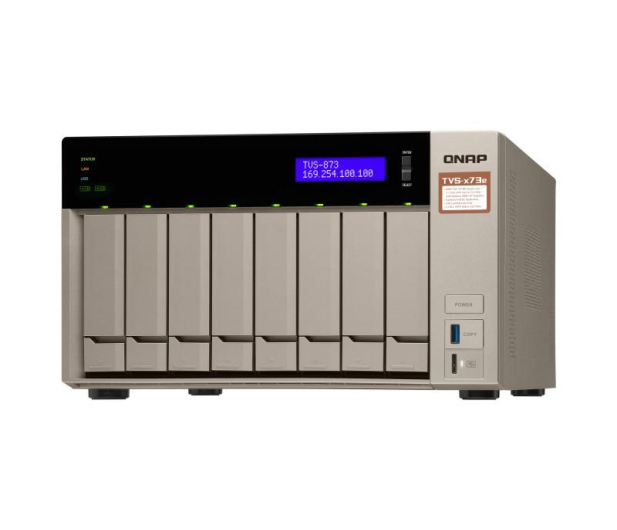 QNAP TVS-873e-4G 8x0HDD 4GB 4x3.4Ghz 2xM2 4xGbE PCIe - 1460541 - zdjęcie 9